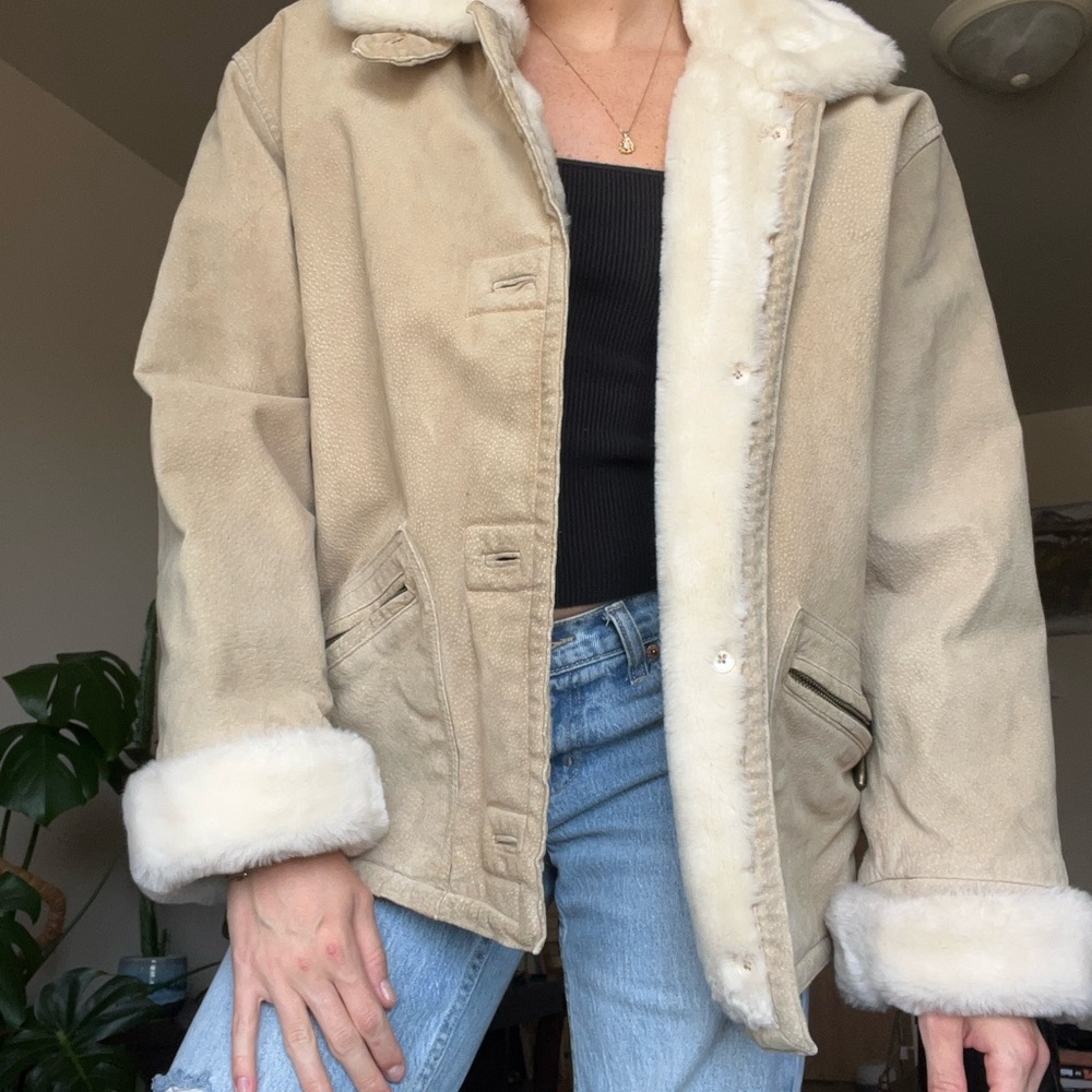 Women's Tan Leather Jacket